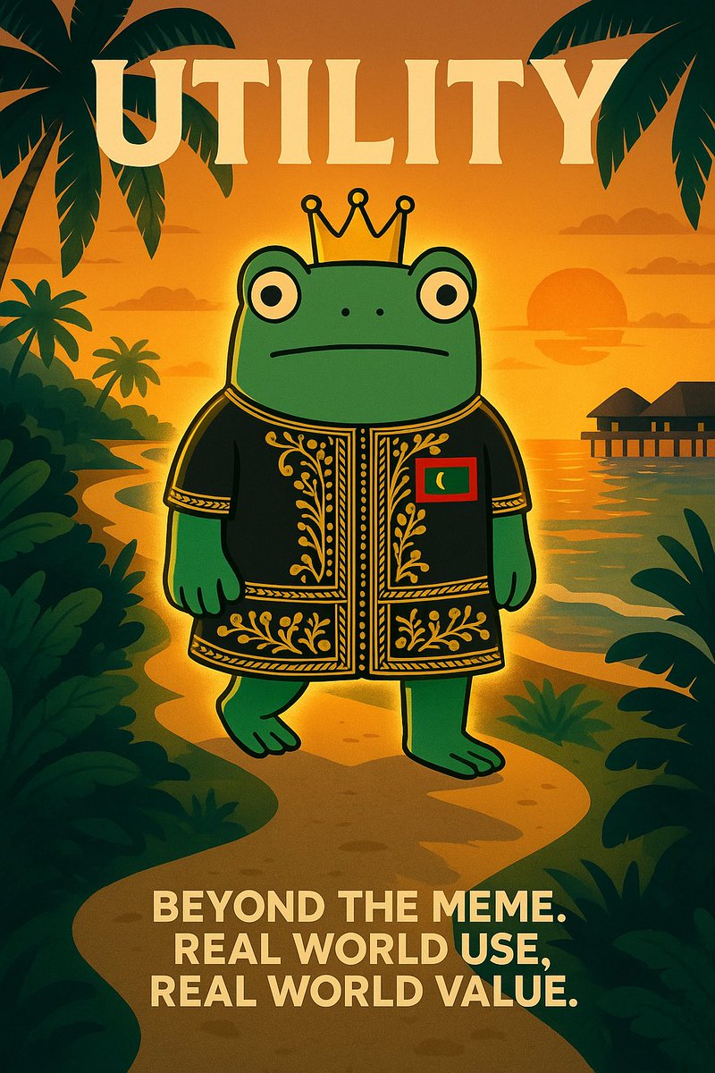 KingFrogNation's tweet photo. We’re not just here to meme we’re here to build.

Maldivian devs. Real use-case. On @solana.

The first token in Maldives history powered by island builders.

#Solana #Maldives #CryptoBuilders #Web3MV #FROGNATION #SolanaCommunity #SolanaMaldives #SolanaDev https://t.co/xOwcu9WBAG
