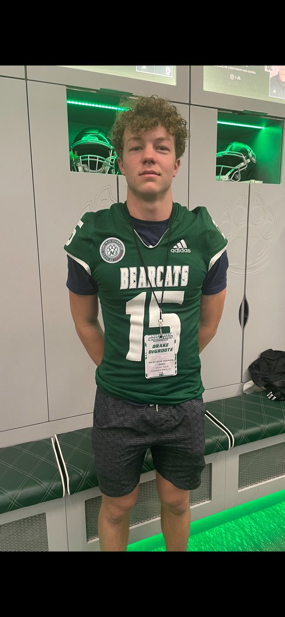 Drake DeGroote (@drake_degroote) on Twitter photo After a great Junior day and talk with <a href="/CoachTwe/">Logan Twehous</a> I am grateful to receive an offer to play football <a href="/NWBearcat_FB/">Northwest Football</a> ‼️‼️‼️
<a href="/Jake_Willrich/">Coach Willrich</a> <a href="/CoachSwensVTFB/">Coach Swenson</a> <a href="/CoachHoover/">Justin Hoover</a> <a href="/D1Apex/">D1 Football Apex Academy</a> <a href="/LevelUp7on7/">Level Up 7on7</a> After a great Junior day and talk with <a href="/CoachTwe/">Logan Twehous</a> I am grateful to receive an offer to play football <a href="/NWBearcat_FB/">Northwest Football</a> ‼️‼️‼️
<a href="/Jake_Willrich/">Coach Willrich</a> <a href="/CoachSwensVTFB/">Coach Swenson</a> <a href="/CoachHoover/">Justin Hoover</a> <a href="/D1Apex/">D1 Football Apex Academy</a> <a href="/LevelUp7on7/">Level Up 7on7</a>