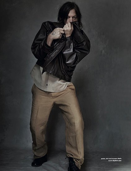 reedusnetwork's tweet photo. New photos of Norman Reedus photographed for Zoo magazine (#86). Hopefully better quality will come out soon. 
Photographer: Alex Cayley (1/4)
#normanreedus https://t.co/DWzAZeSYZp