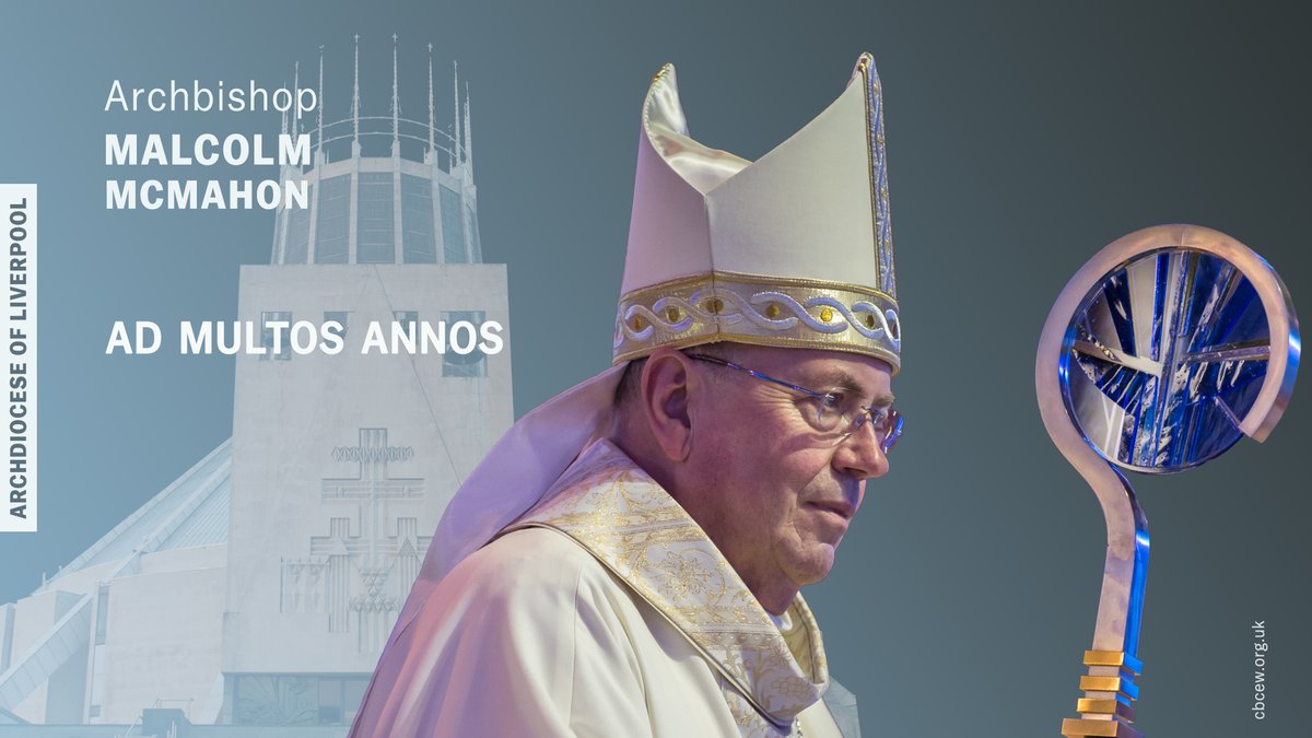 The ninth Archbishop of Liverpool, Archbishop Malcolm McMahon OP, has served the archdiocese since 2014. Thank you Archbishop Malcolm. Ad multos annos.