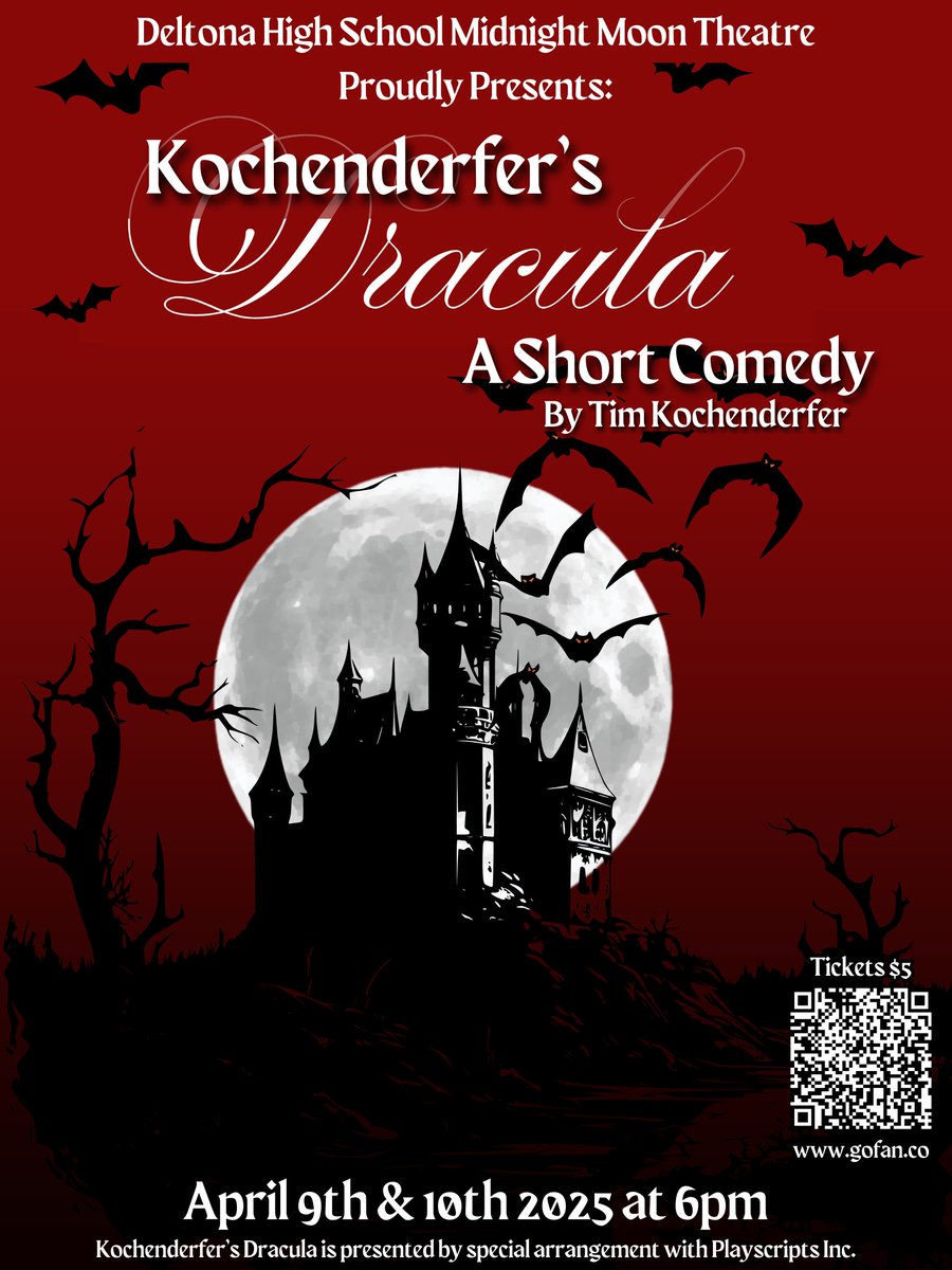 Stefanie Tsompanidis (@stefanietsompa2) on Twitter photo Midnight Moon Theatre proudly presents the short comedy, Kochenderfer's Dracula, on Wednesday, April 9th and Thursday, April 10th at 6 PM. Tickets are only $5. We hope you can join us! <a href="/DHSTroupe4376/">Deltona HS Midnight Moon Theatre-Troupe 4376</a> <a href="/DHSHappenings/">Deltona High School Happenings</a> <a href="/daly_kelley/">Kelley Daly</a> <a href="/ChristinaLapnow/">Christina Lapnow</a> Midnight Moon Theatre proudly presents the short comedy, Kochenderfer's Dracula, on Wednesday, April 9th and Thursday, April 10th at 6 PM. Tickets are only $5. We hope you can join us! <a href="/DHSTroupe4376/">Deltona HS Midnight Moon Theatre-Troupe 4376</a> <a href="/DHSHappenings/">Deltona High School Happenings</a> <a href="/daly_kelley/">Kelley Daly</a> <a href="/ChristinaLapnow/">Christina Lapnow</a>