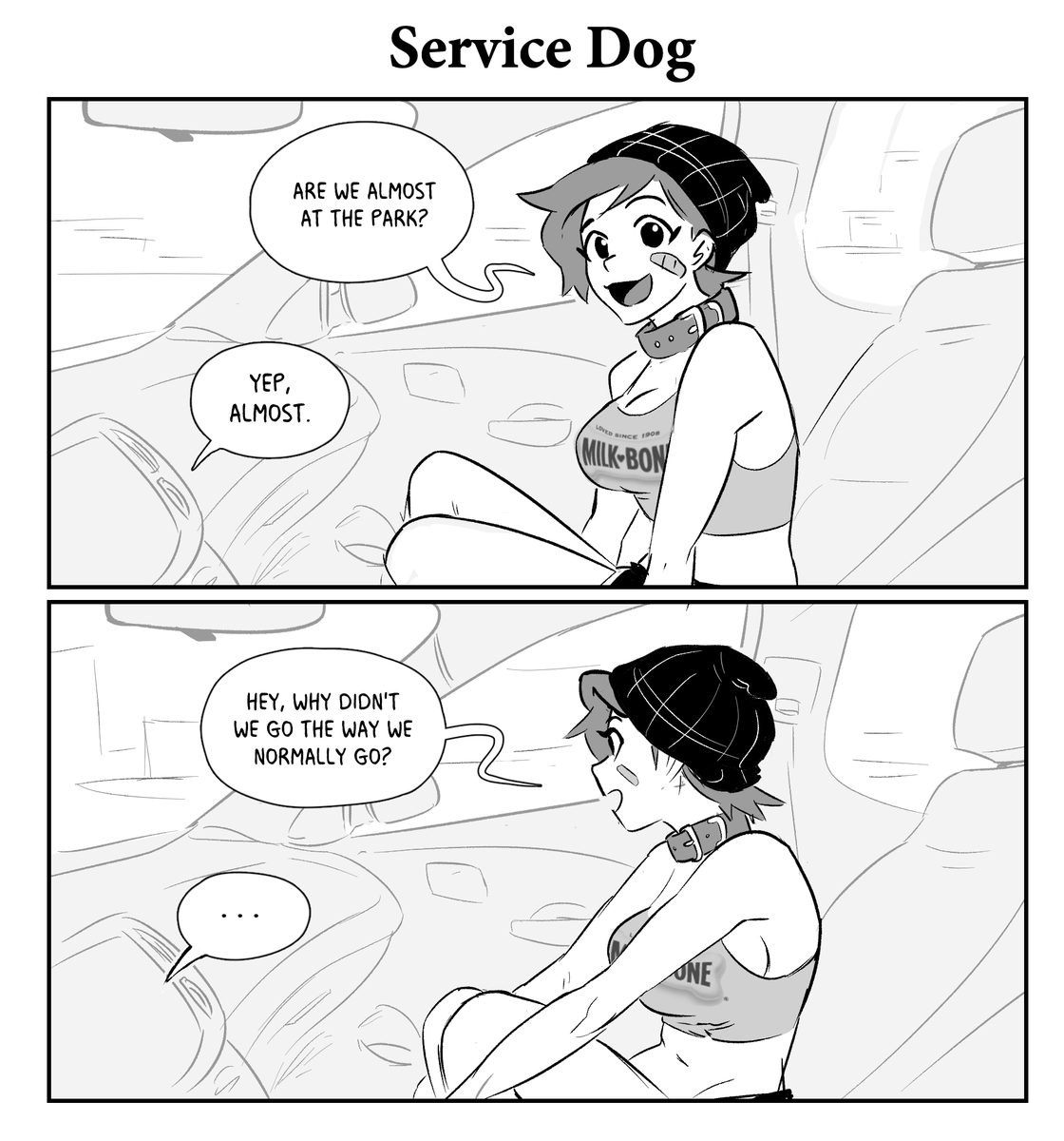 spicymancer's tweet photo. Service Dog

Ollie is doing her best. https://t.co/E7U2NcpJzu