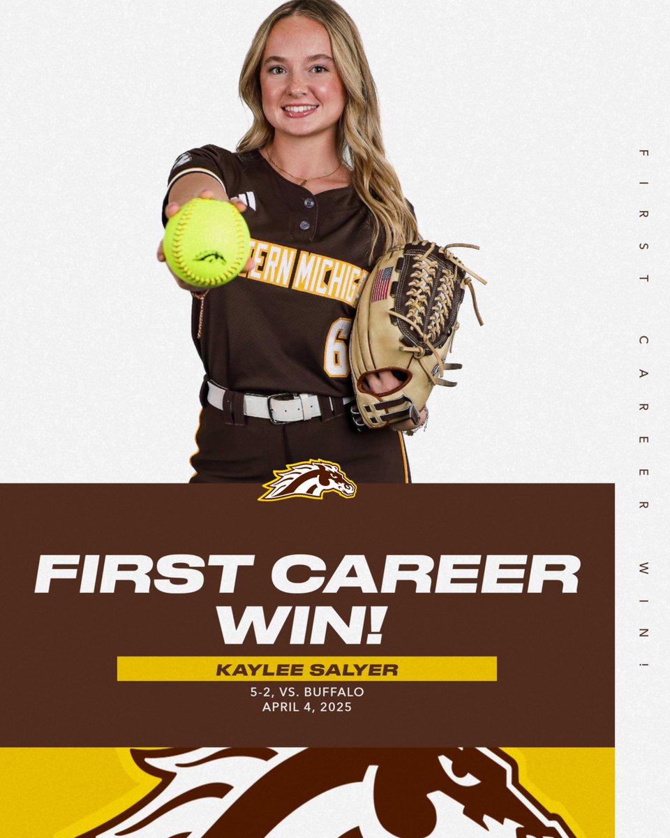 Congratulations to <a href="/KayleeSalyer/">Kaylee Salyer</a> on her first collegiate win! 

Salyer pitched a complete game with a career-high 8 strikeouts in todays win over Buffalo!