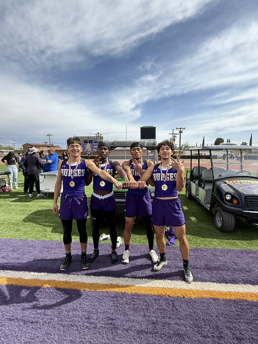 Gold medalist 
4x1 💜
<a href="/Burges_Mustangs/">Burges_Mustangs</a> <a href="/jason_yturralde/">Jason Yturralde</a> <a href="/kmericks1/">BurgesHS_KErickson</a>