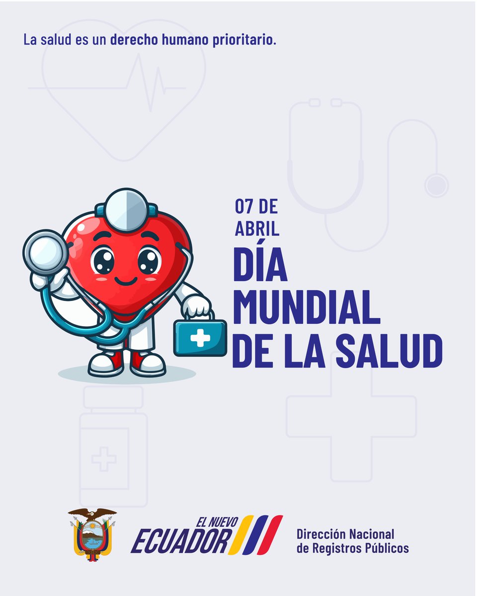 ¡Buenas nuevas en la salud!❤️

➡️ La interconexión de datos impulsa la #TransformaciónDigital del sector.

➡️ Por una atención inclusiva y de calidad para los ecuatorianos.

#DíaMundialDeLaSalud
#ElNuevoEcuador 🇪🇨