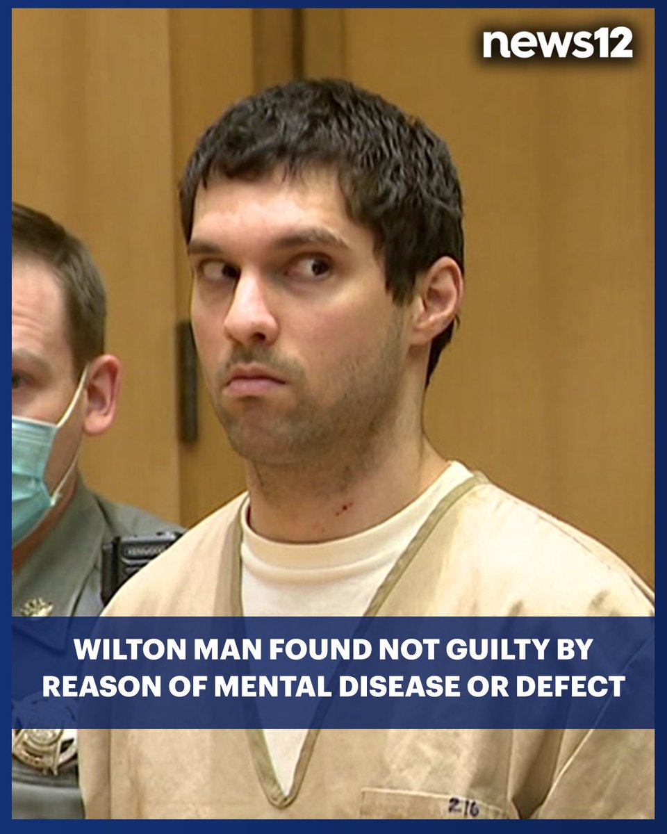 News12CT's tweet photo. WILTON MURDER: A Wilton man accused of murdering his neighbor in 2023 has been found not guilty by reason of mental disease or defect. 
https://t.co/CYpwYoDK5N https://t.co/9V0supXIvo