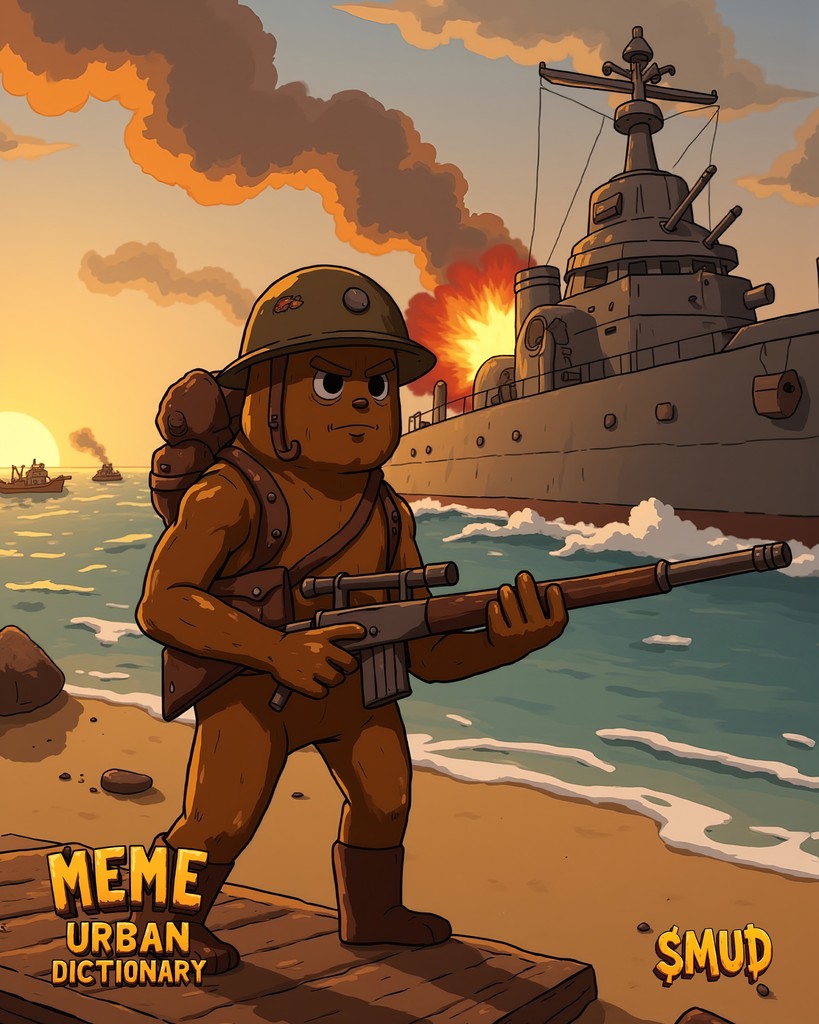 the_mudcoin's tweet photo. Does Geico insure battle ships?

#MudCoin #war #history #airforce #veterans
#nftart #nftcommunity #cryptoartist #trader #cryptoart #blockchain
#pranks #humor #memes #lol #jokes https://t.co/G6QpU1fMwn