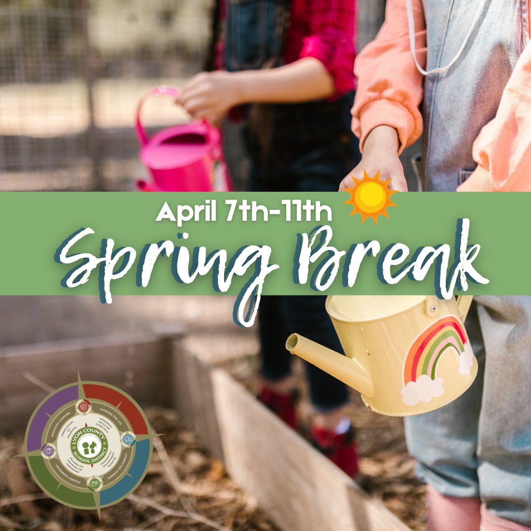 Wishing all our students and staff a fun, relaxing, and safe Spring Break! ☀️ 

#LyonCSD #Springbreak  #smalltownsbihhearts