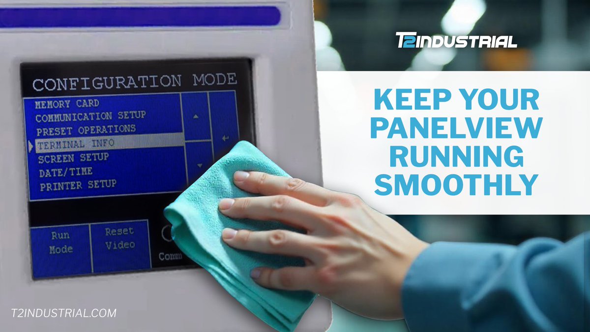 t2industrial's tweet photo. Regularly clean your PanelView Plus 600 touchscreen to prevent dust buildup and unresponsiveness. Use a soft, lint-free cloth and avoid harsh chemicals.
https://t.co/wSVjb38iEj
#hmi #industrialautomation #maintenancetips #PanelView #AllenBradley https://t.co/r1ldsyjEUk