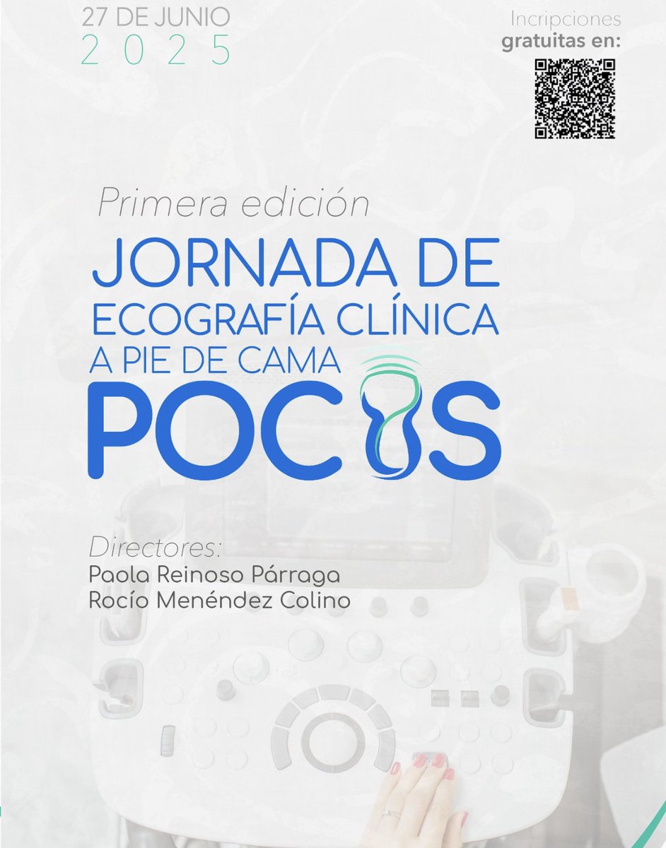 Primeras Jornadas de Ecografía Clínica a Pie de Cama en Geriatría/Point of Care Ultrasound 📚📖📘
27 de junio de 2025
Hospital Universitario La Paz. Madrid. España.
Plazas limitadas 🚨‼️