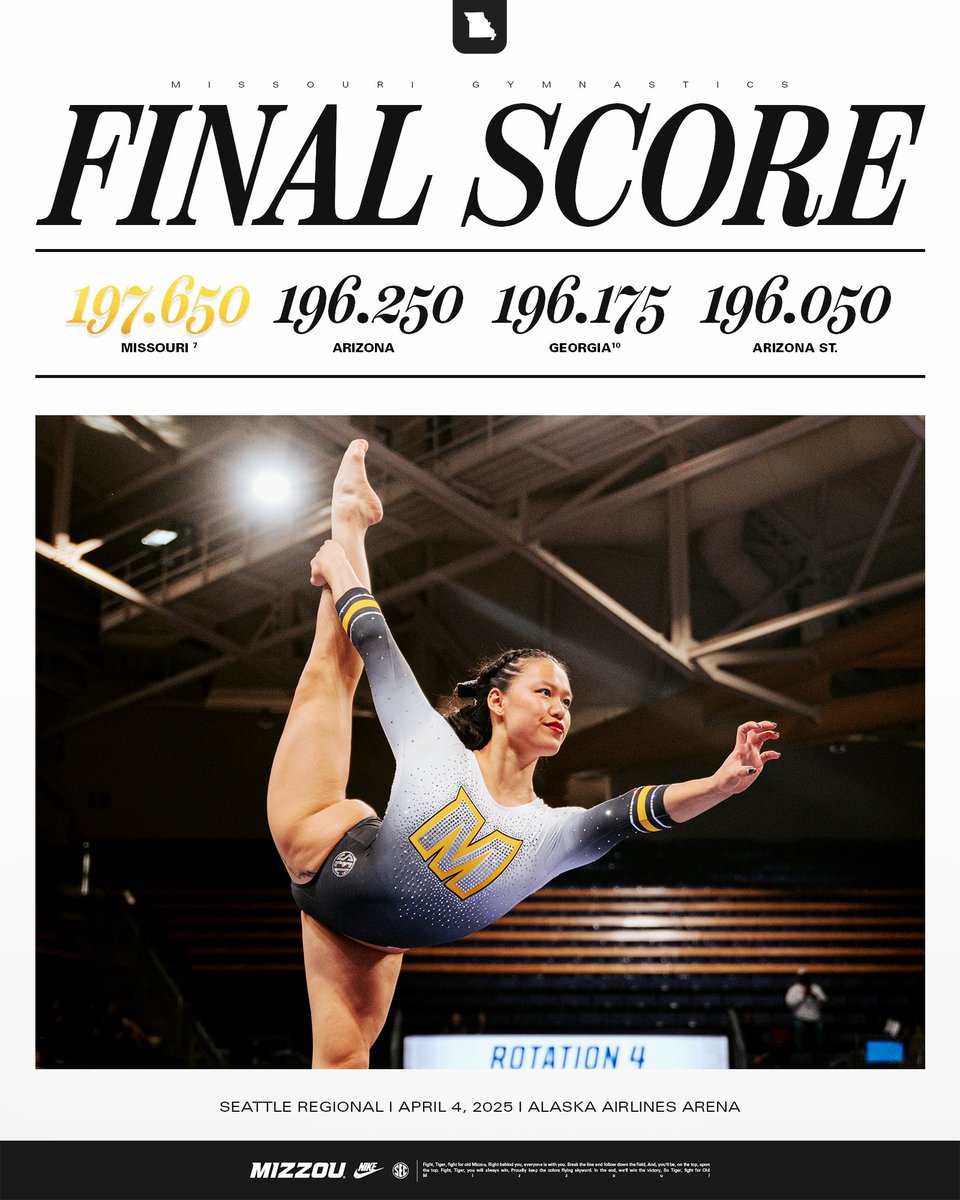 For the fifth-straight year, the Tigers are dancin' into the NCAA Championship Regional Final 👏 

#MIZ 🐯