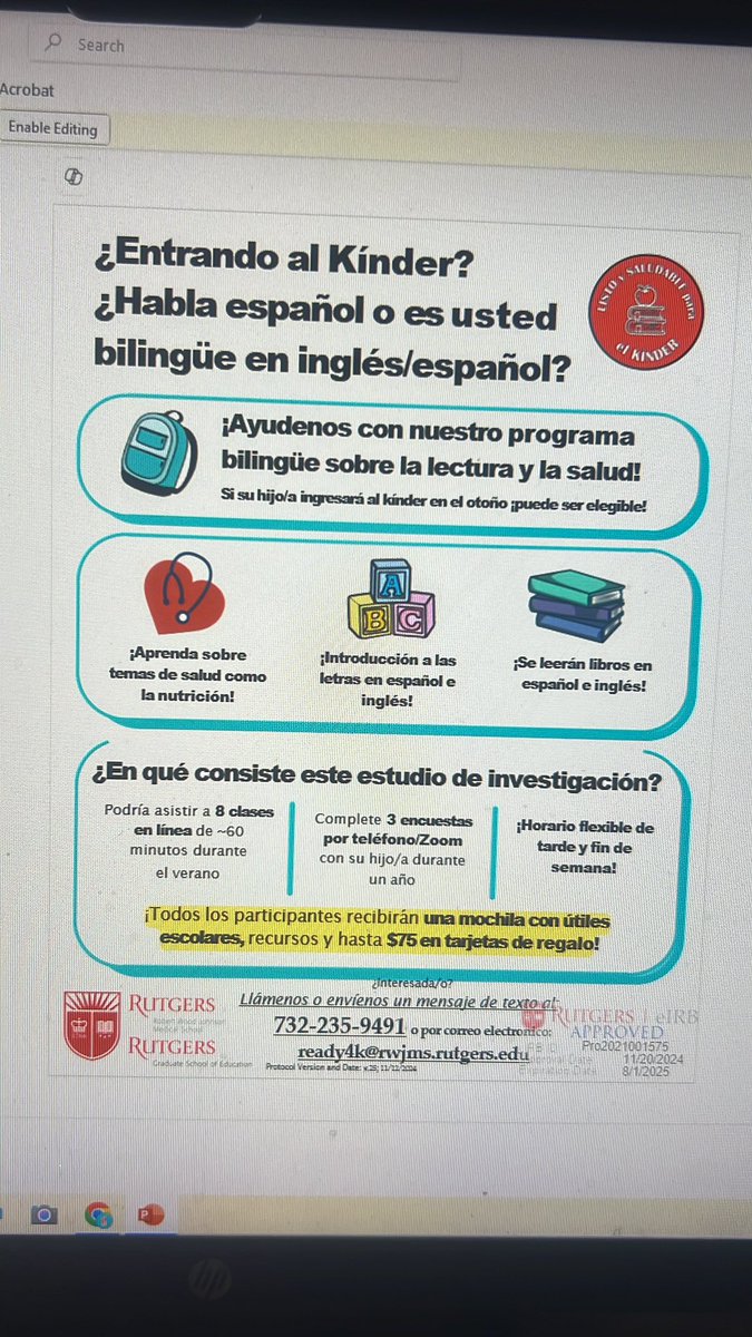 Project Before Preschool (@projectbefore1) on Twitter photo Dr. Lesley from Rutgers University is inviting families of multicultural children who would be entering kindergarten to participate in a Free Literacy program during the summer! See information below <a href="/PB_Cheesequake/">Project Before at Cheesequake</a> <a href="/PB_Selover/">Project Before at Selover</a> <a href="/Sayrevillek12/">SayrevilleK12</a> Dr. Lesley from Rutgers University is inviting families of multicultural children who would be entering kindergarten to participate in a Free Literacy program during the summer! See information below <a href="/PB_Cheesequake/">Project Before at Cheesequake</a> <a href="/PB_Selover/">Project Before at Selover</a> <a href="/Sayrevillek12/">SayrevilleK12</a>