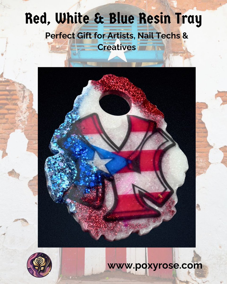 Poxy_Roses's tweet image. ✨ New drop for the bold + creative!
Our Puerto Rico Resin Tray is handmade with Boricua pride 🇵🇷
Perfect for nail techs, MUAs, &amp;amp; resin lovers.
🎯 Grab yours: buff.ly/exk38FN
#PuertoRicoArt #ResinArtist #HandmadeVibes