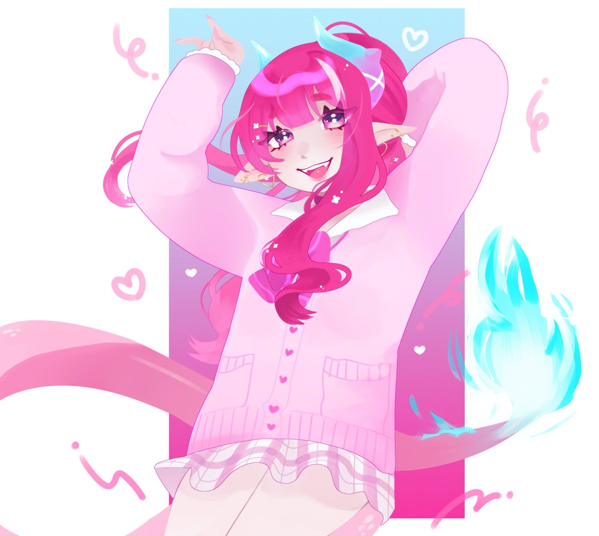 i luv my oshi 🐉❤️‍🔥

#pinkyart