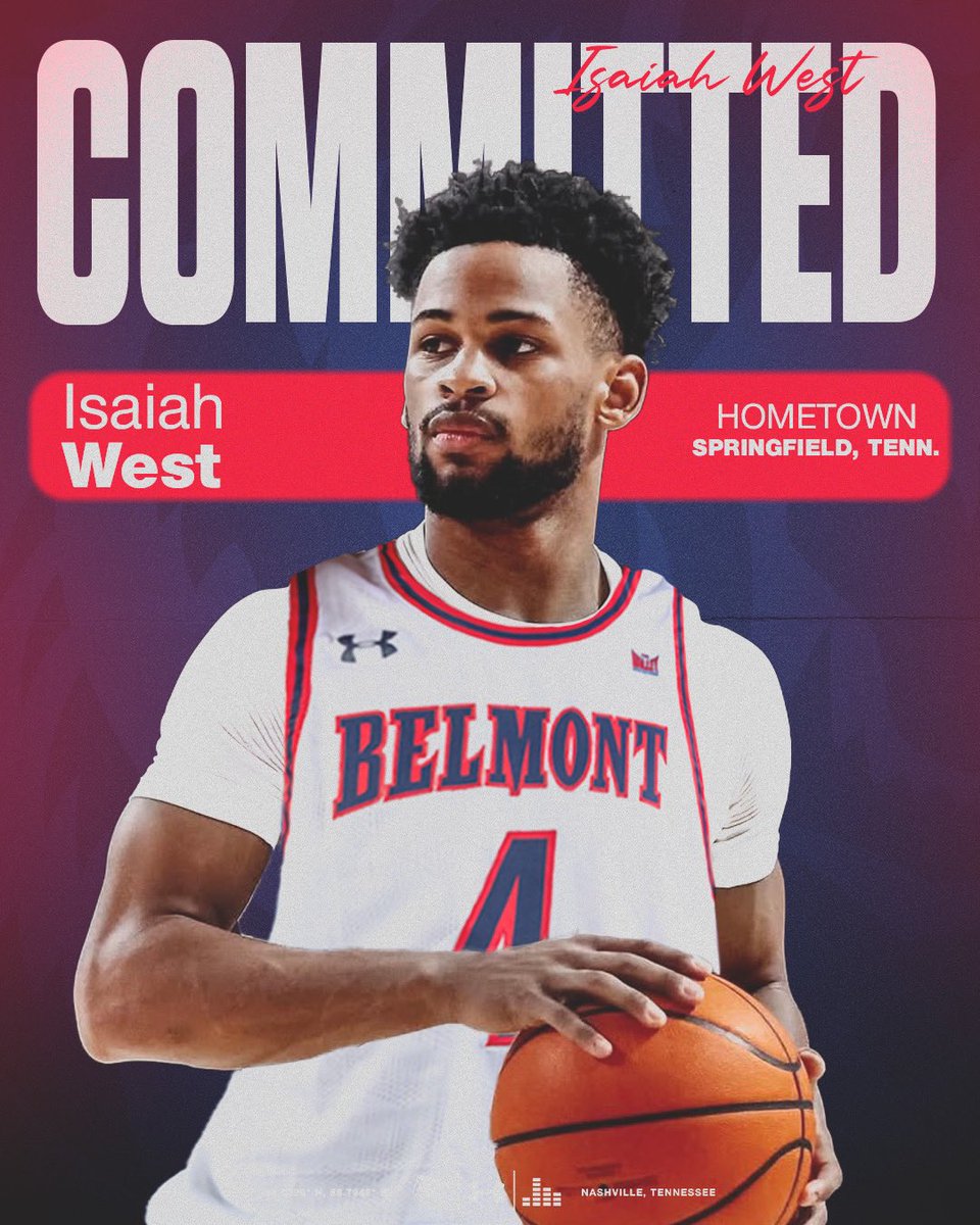 Game Day management Client - Isaiah West commits to Belmont . #successisoursport
Congratulations. <a href="/isaiahyb23/">Isaiah West</a> @belmont_mbb
•
•
<a href="/ThePortalReport/">The Portal Report</a> <a href="/portal_updates/">PortalUpdates</a> <a href="/jakelieberman2/">Jake Lieberman</a> <a href="/TransferTapes/">Transfer Tapes</a>