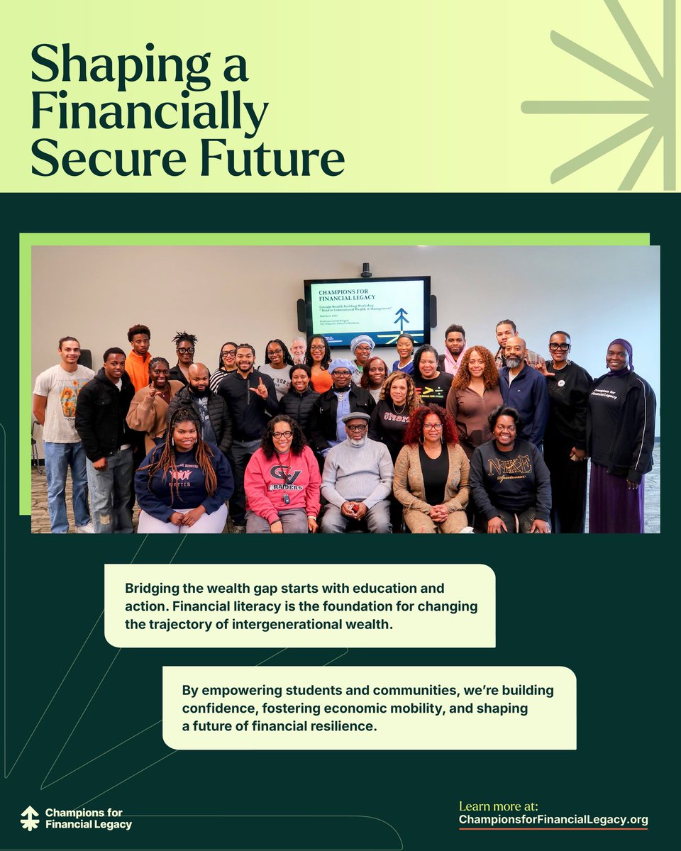 Champions For Financial Legacy (@cfflorg) on Twitter photo At CFFL, we equip students with the knowledge and tools to take control of their financial future and empower their communities.
Together, we’re building a stronger foundation for financial success.
Learn more: ChampionsforFinancialLegacy.org #FinancialLiteracyMonth  #CFFL At CFFL, we equip students with the knowledge and tools to take control of their financial future and empower their communities.
Together, we’re building a stronger foundation for financial success.
Learn more: ChampionsforFinancialLegacy.org #FinancialLiteracyMonth  #CFFL