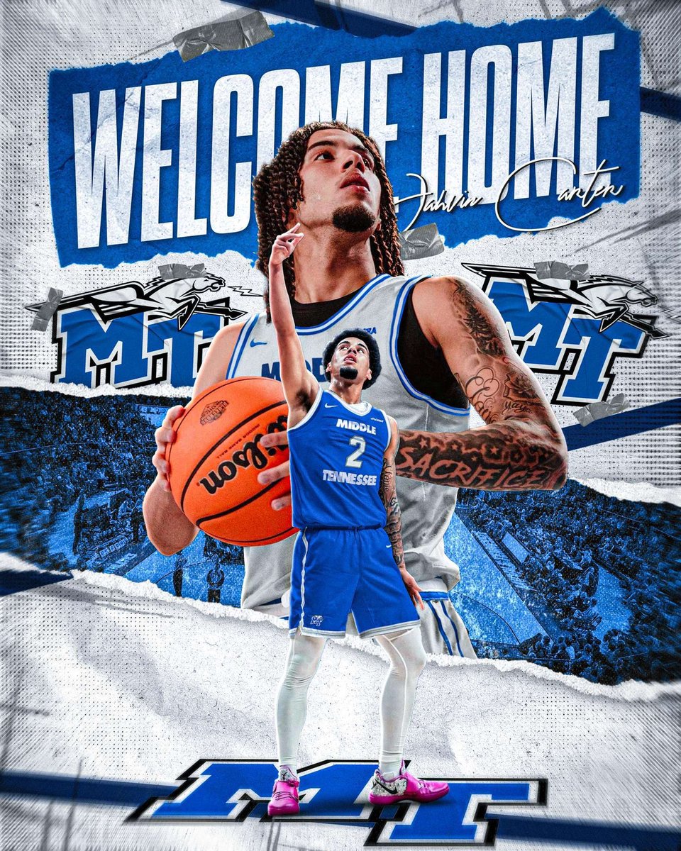 shaynep_media's tweet photo. Middle Tennessee has landed Penn State guard transfer Jahvin Carter

The Tennessee native averaged 2 points in 8 minutes per game as a freshman

He will have three years for #MTSU https://t.co/s1TOViuk1V