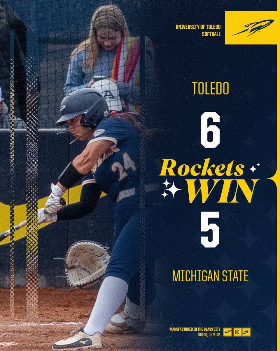 MADDIE MCKAY WALKS IT OFF!! 🤩

Rockets take the doubleheader against Michigan State!

#TeamToledo