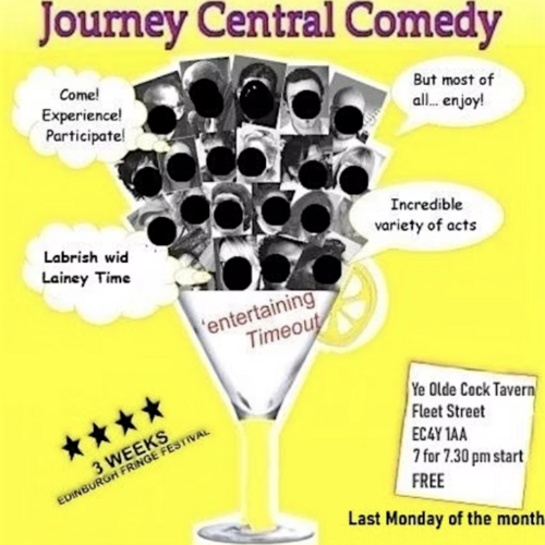 Local Events in the UK by #LOCALiQTICKETS - Journey Central Comedy 4* night - 9 April 2025 @ The Gin Room, Ye Olde Cock Tavern
7:00 PM - 9:00 PM
Tavernhttps://www.localiqtickets.com/events/journey-central-comedy-4-night-9-april-2025-the-gin-room-ye-olde-cock-tavern-4-9-2025