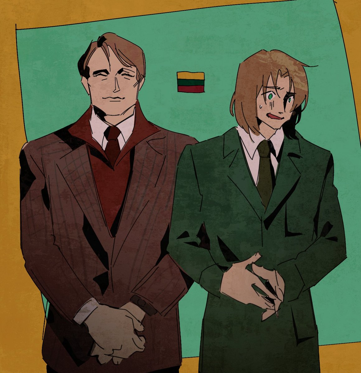 Humanoiid_Jen's tweet image. okay so... #hannibal and #hetalia lithuania
