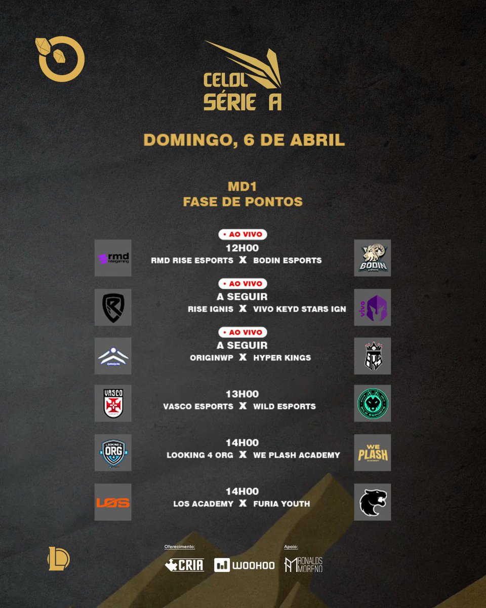 LigaGG_'s tweet image. SÉRIE A – COMEÇA AMANHÃ!!!

E lá vamos nós para mais uma competição insana! 
Se quer conferir as lineups e todos os confrontos, acesse:
encr.pw/Hh9Ka

Antes mesmo do início da competição, uma mudança significativa ocorreu: a Rise optou por retirar uma de suas lineups, e…