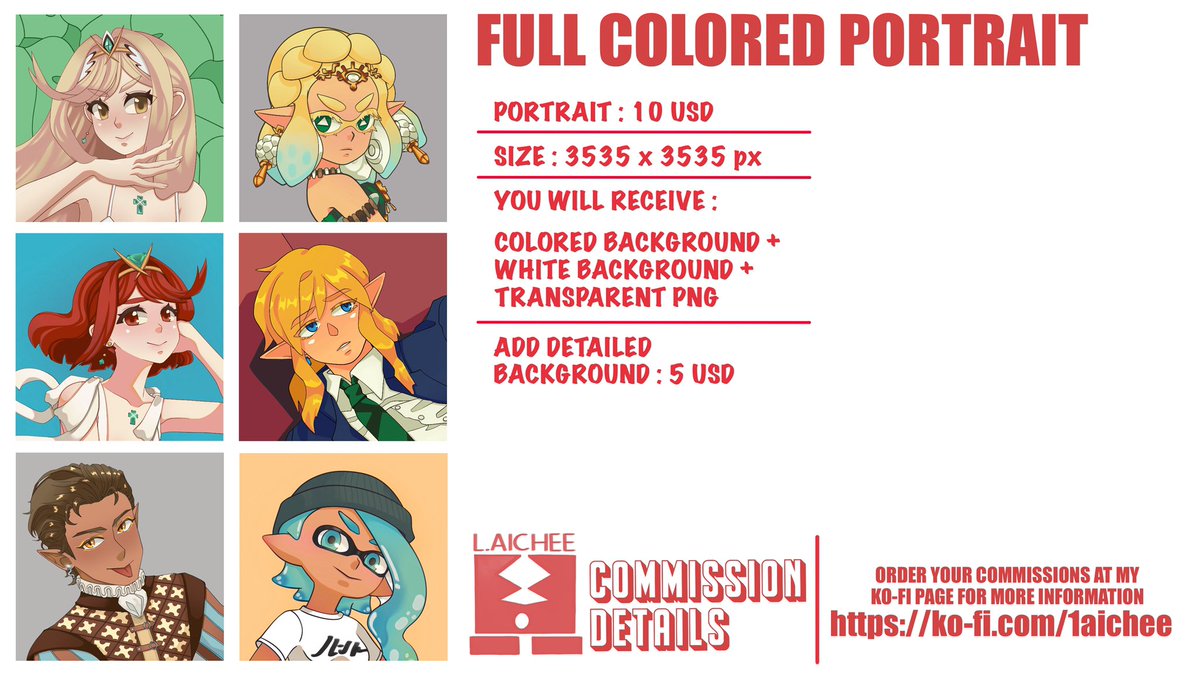 eechiaL's tweet image. ✨OPEN FOR COMMISSIONS!✨
Hi! I’m just updating my commission details.
Have a look at my Ko-Fi page for more info, and feel free to DM me if you’re interested!
You can also find more details in the comments below!
ko-fi.com/1aichee/commis…