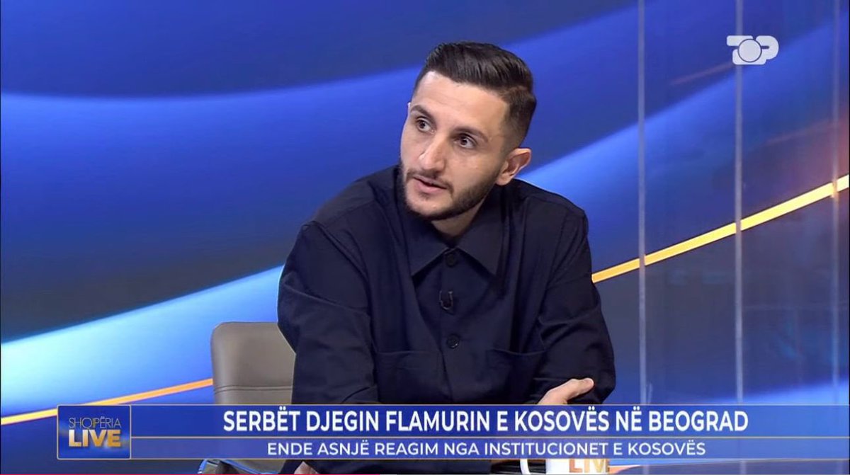 SejatllariK's tweet photo. #kosova #Incident #albania #serbia #UEFA #flag #shqiperialive #topchannel https://t.co/dHoCzQF0GD