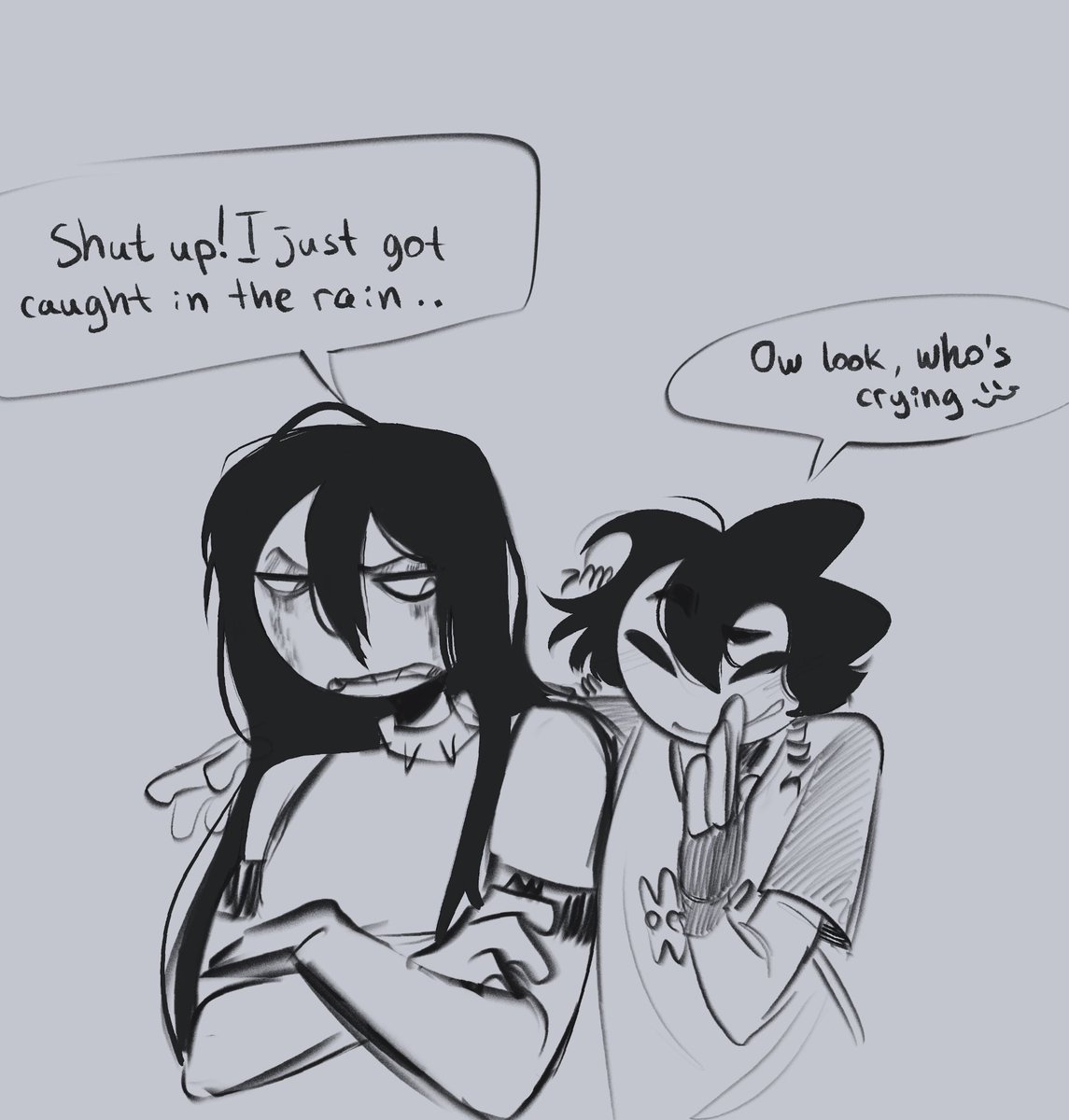 11Shprot's tweet image. Eeermm new hair brush. I think I can finally save my drawing time 😔✊
#YourBoyfriendGame #ybg #Peter #goth