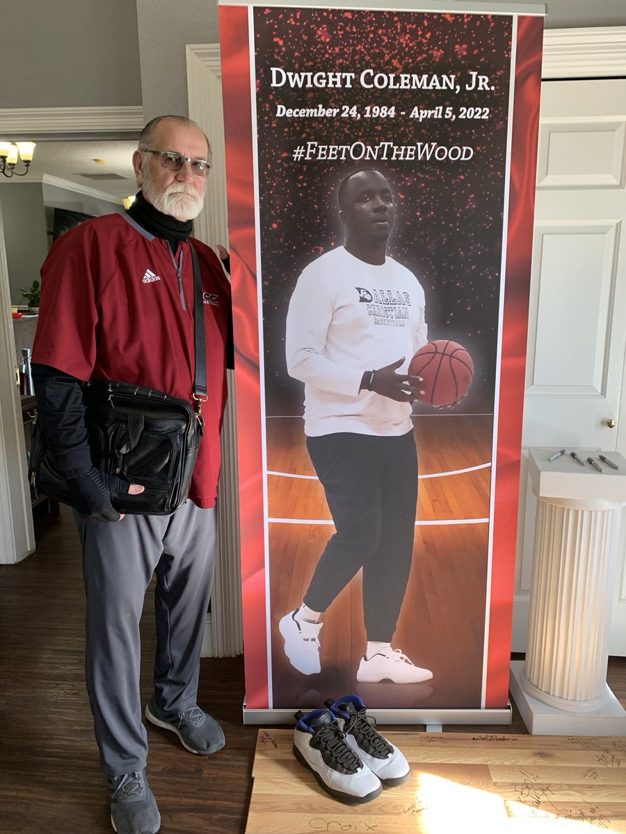 AS THE FINAL 4 BEGINS, IT BRINGS BACK GREAT MEMORIES OF A GREAT COACH / FRIEND / HUSBAND / FATHER &amp; A DIFFERENCE MAKER BOTH ON &amp; OFF THE COURT - COACH DWIGHT COLEMAN 🏀🙏🏻😇AS HE JOINED THE GOOD LORD’s COACHING STAFF ON 4-8-2022 - YOU ARE MISSED AS YOUR PRESENCE WAS CHRIST LIKE 🙏🏻