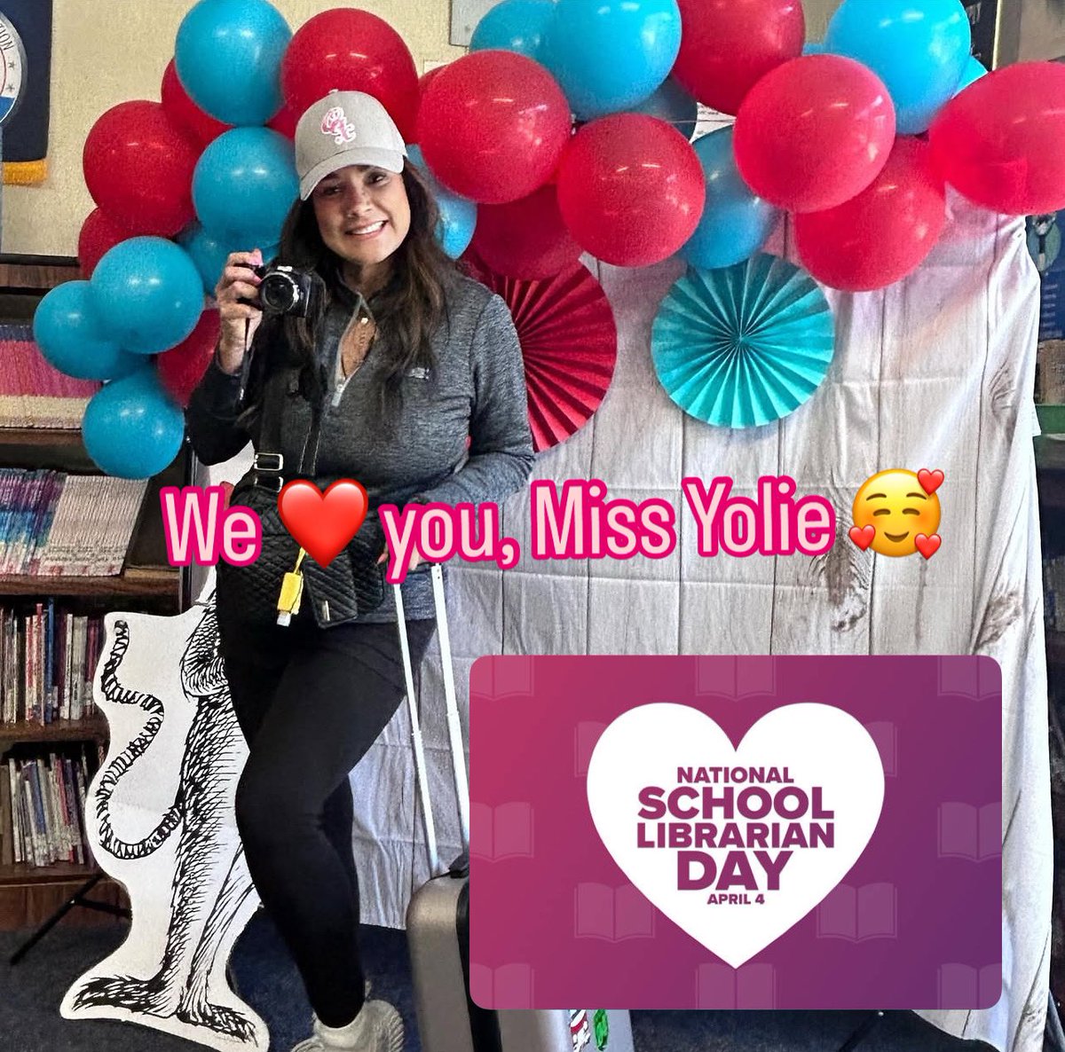 We love &amp; appreciate you!!! #nationalschoollibrarianday #deckermakeswaves #proud2bepusd