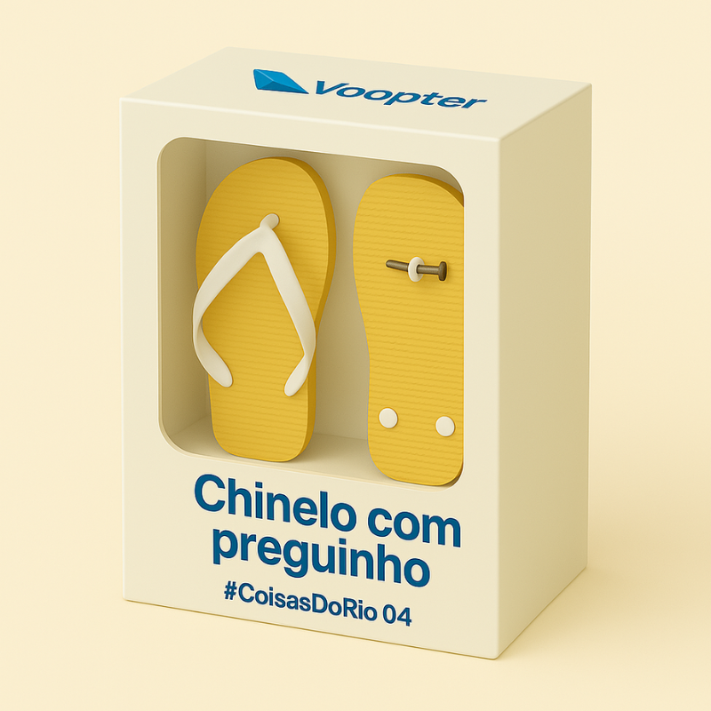 Quem é do Rio vai reconhecer na hora. Quem não é… vai querer conhecer! 😎

#CoisasDoRio que já viraram patrimônio cultural da cidade maravilhosa: do espetinho na praia ao chinelo com preguinho. 

#voopter #voopterclub