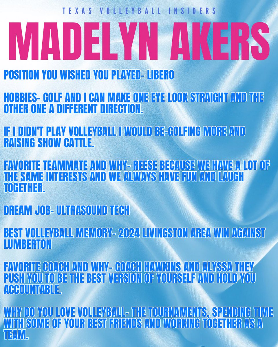 Digging into Texas Volleyball! Meet MoCo Junior’s  Madelyn Akers and what she’s about. Will you be next?