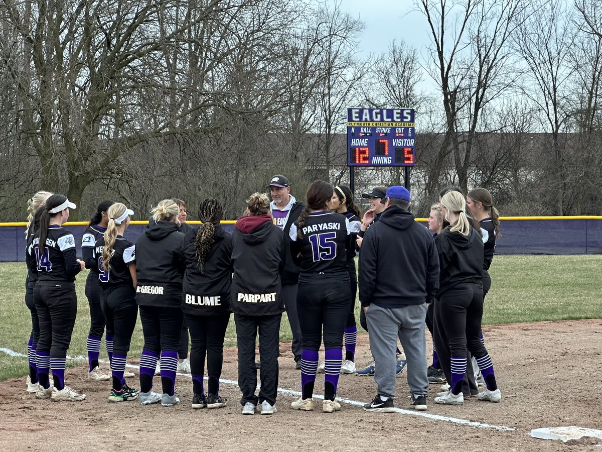 PCA Softball (@pcasoftball) on Twitter photo Eagles start the year with a W!
PCA - 12
Plymouth HS - 5
<a href="/sophieparyaski/">sophieparyaski</a> 2/3, 2 2B, 2 R, 4 IP, W
<a href="/c_paryaski/">Chloe Paryaski</a> 2/4, 2 2B, 3 RBI
<a href="/claraplays08/">Clara Groen</a> 2/3, 3 RBI, 3 IP, 8 K
<a href="/MariahWrig15706/">Mariah Wright</a> 3/4, 1 RBI
<a href="/folsombrandonj/">Brandon Folsom</a>
<a href="/JaredPurcellDET/">Jared Purcell</a>
<a href="/AthleticsPCA/">Plymouth Christian Athletics</a>
<a href="/statechampsmich/">STATE CHAMPS! Michigan</a>
<a href="/StateChampsW/">State Champs! W</a> Eagles start the year with a W!
PCA - 12
Plymouth HS - 5
<a href="/sophieparyaski/">sophieparyaski</a> 2/3, 2 2B, 2 R, 4 IP, W
<a href="/c_paryaski/">Chloe Paryaski</a> 2/4, 2 2B, 3 RBI
<a href="/claraplays08/">Clara Groen</a> 2/3, 3 RBI, 3 IP, 8 K
<a href="/MariahWrig15706/">Mariah Wright</a> 3/4, 1 RBI
<a href="/folsombrandonj/">Brandon Folsom</a>
<a href="/JaredPurcellDET/">Jared Purcell</a>
<a href="/AthleticsPCA/">Plymouth Christian Athletics</a>
<a href="/statechampsmich/">STATE CHAMPS! Michigan</a>
<a href="/StateChampsW/">State Champs! W</a>