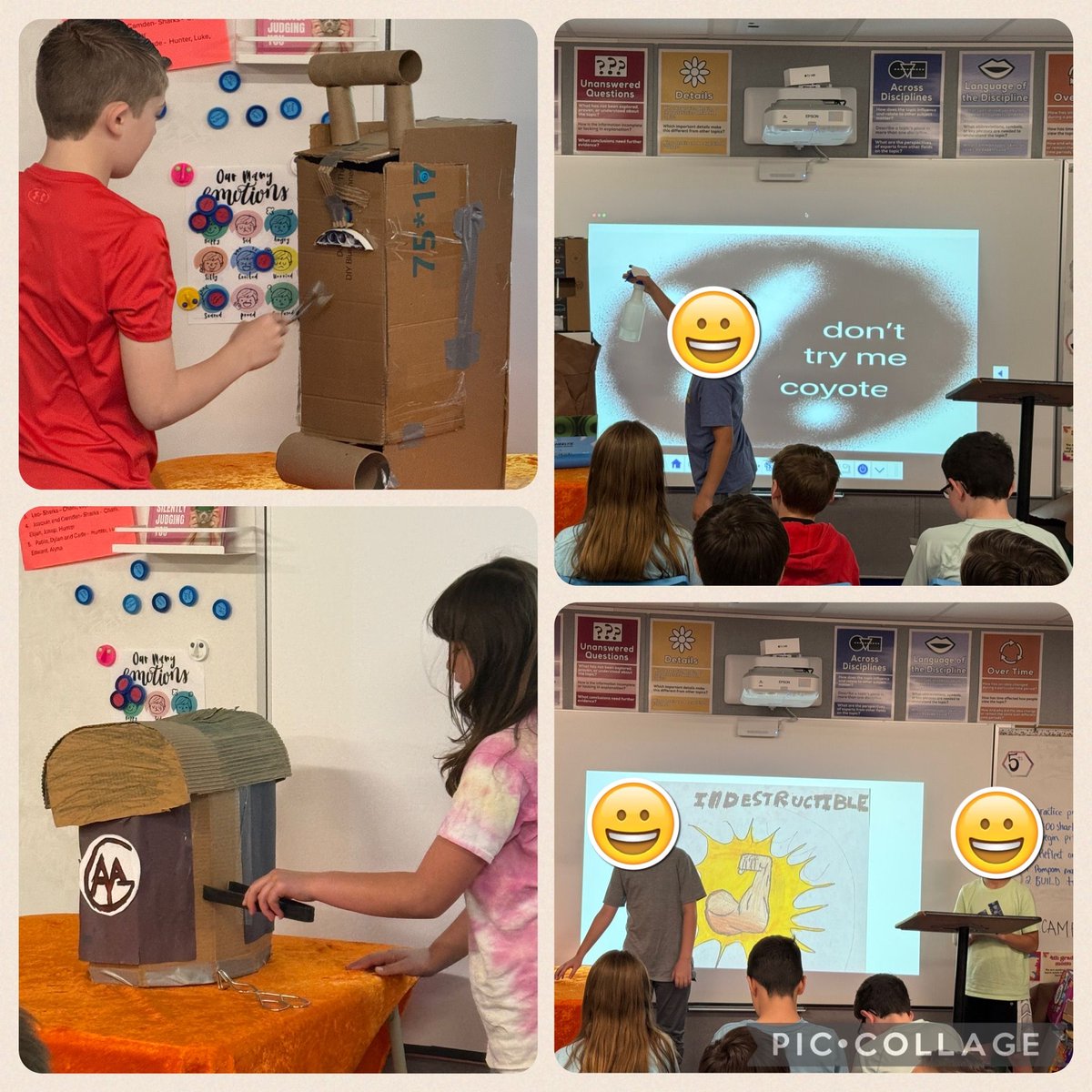 4th GT students @ TimberCreek pitched their animal-proof container prototypes to 5th GT students #sharktank #lisdGT