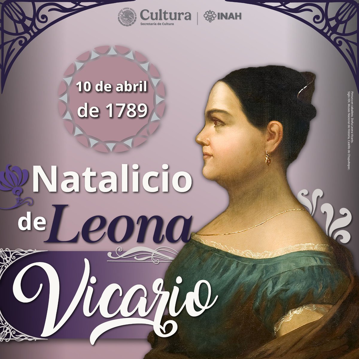 INAHmx's tweet photo. «No s��lo el amor es móvil de las acciones de las mujeres: ellas son capaces de todos los entusiasmos, y los deseos de la gloria y de la libertad de la patria no les son unos sentimientos extraños».

#UnDíaComoHoy, de 1789, nació la heroína de nuestra independencia: Leona Vicario. https://t.co/fYYQZCtY7C