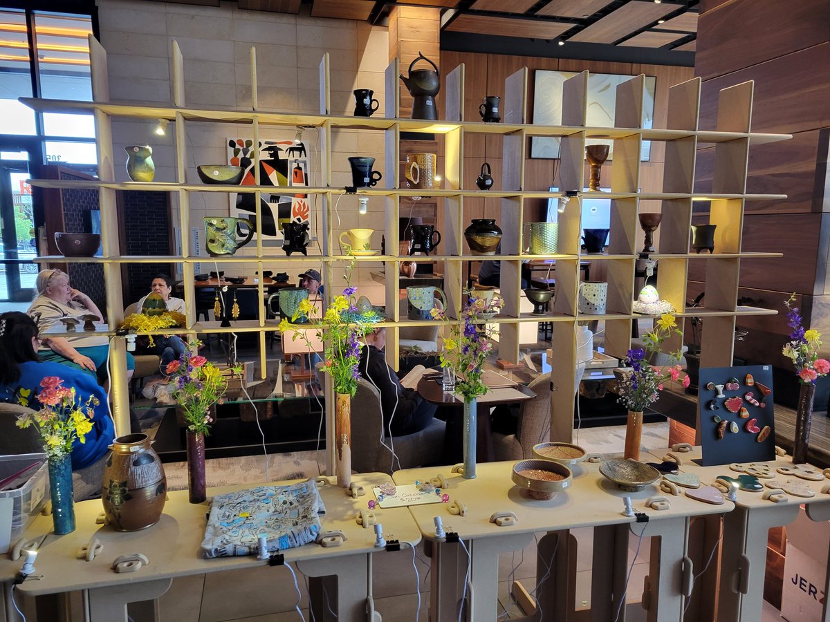 ProfLH_at_OC's tweet photo. The Fire Artists have a pop up art sale going at the Marriott in downtown Odessa! https://t.co/m8XpQhuHZW
