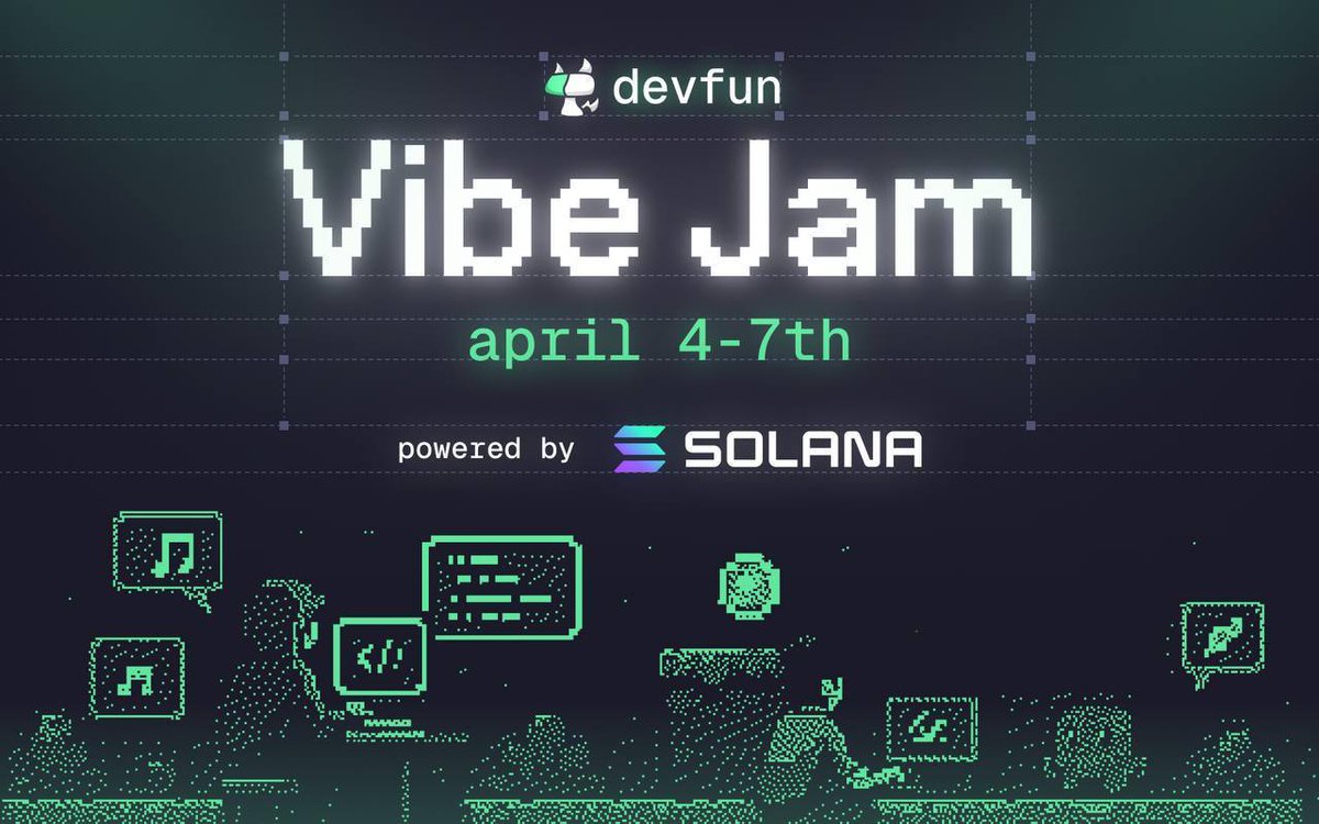 Announcing the devfun Vibe Jam, powered by <a href="/solana/">Solana</a>!

48 hours. no code. all chaos.

We’re calling all builders, degens, idea guys, and meme engineers — your moment has arrived.

Task: Use devfun to build the most fun, unhinged, or addictive game you can imagine.

🛠 No coding