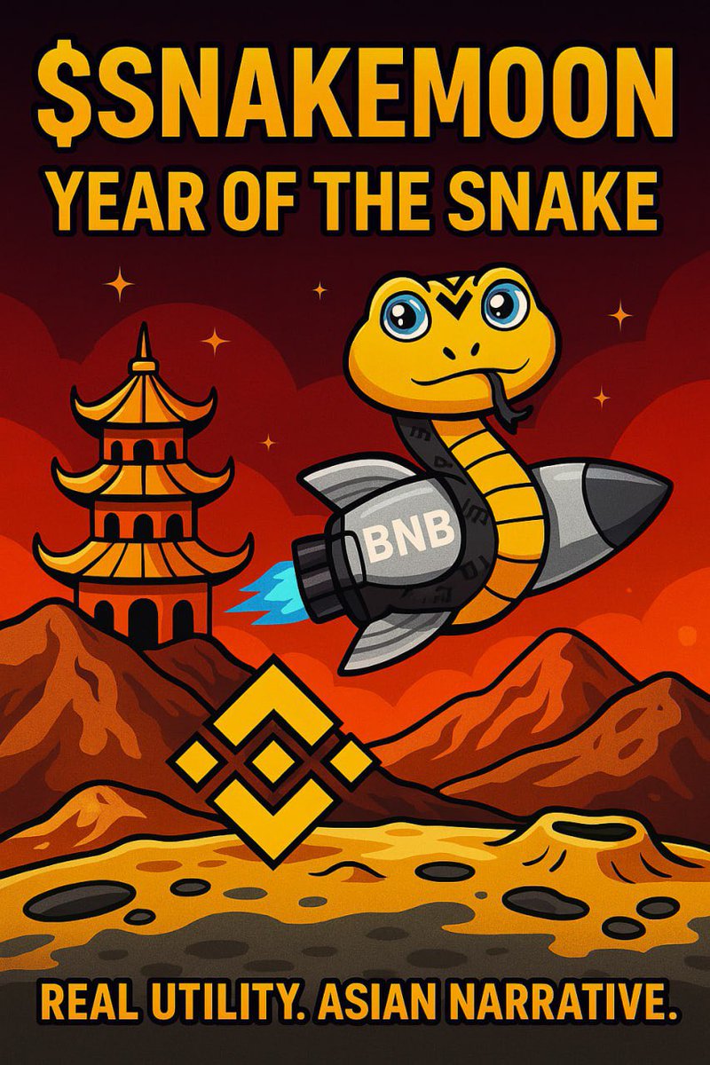 The mission was clear from day one:

Build on BNB.
Deliver real utility.
Lead the meme narrative in Asia.

We're here to dominate the meme meta with actual products and unstoppable community energy.

#snakemoon #snakemoonarmy #bnb #bnbchain #cn <a href="/cz_binance/">CZ 🔶 BNB</a>