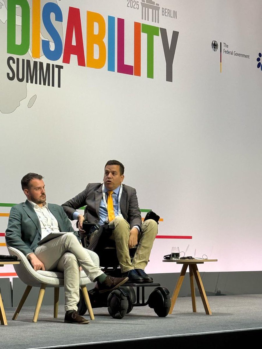 CAF (@agendacaf) on Twitter photo Delegación de nuestra Dirección de Inclusión, participa en el #GlobalDisabilitySummit 2025 en Berlín, el mayor evento internacional sobre derechos de personas con discapacidad, con más de 3000 asistentes de 100 países. #GDS2025 #InclusionCAF
<a href="/JuanPSalazarS/">Juan Pablo Salazar</a> presentó el trabajo de Delegación de nuestra Dirección de Inclusión, participa en el #GlobalDisabilitySummit 2025 en Berlín, el mayor evento internacional sobre derechos de personas con discapacidad, con más de 3000 asistentes de 100 países. #GDS2025 #InclusionCAF
<a href="/JuanPSalazarS/">Juan Pablo Salazar</a> presentó el trabajo de