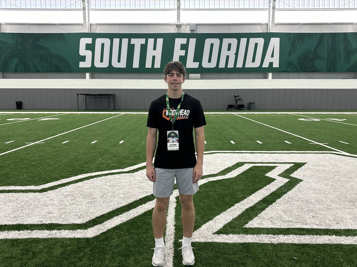 Jettfeeney3's tweet image. Lots of great things going on at @USFFootball Love the offense that @CoachGolesh @CoachJGordo @Hayden_King12 have put together! Appreciate the time and hospitality today. I had a blast!