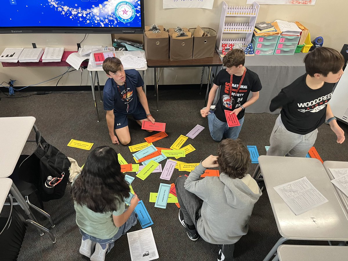 Day 5 of US History STAAR Blitz. These kids have been amazing all week! Collaborating together and encouraging one another while reviewing US History. <a href="/humble_SocSt/">Humble ISD Social Studies</a> <a href="/HumbleISD_WMS/">Woodcreek Middle</a> #ThinkingLikeAHistorian #WMS_BeElite