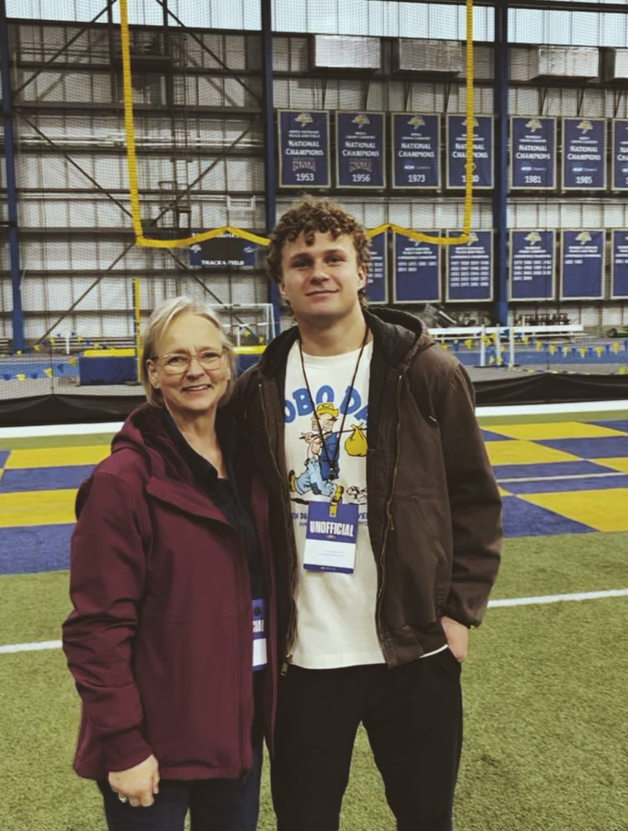 Landon Kalsbeck (@landonkalsbeck) on Twitter photo #AGTG After an incredible visit and conversation with <a href="/CoachDtjackson/">Dan Jackson</a> I am so excited and blessed to have earned an offer from South Dakota State University‼️🐇 #GOJACKS #BleedBlue
<a href="/DakotaRidgeFB/">DakotaRidgeFootball</a> <a href="/DRidgeCoachB1/">Jeremiah Behrendsen</a> <a href="/ProStarSports/">Paul Sheehy</a> <a href="/CoachBusekist/">Zane Busekist</a> <a href="/CoachLawrence02/">Jade Lawrence</a> <a href="/Coach_Bergy/">Brian Bergstrom</a> #AGTG After an incredible visit and conversation with <a href="/CoachDtjackson/">Dan Jackson</a> I am so excited and blessed to have earned an offer from South Dakota State University‼️🐇 #GOJACKS #BleedBlue
<a href="/DakotaRidgeFB/">DakotaRidgeFootball</a> <a href="/DRidgeCoachB1/">Jeremiah Behrendsen</a> <a href="/ProStarSports/">Paul Sheehy</a> <a href="/CoachBusekist/">Zane Busekist</a> <a href="/CoachLawrence02/">Jade Lawrence</a> <a href="/Coach_Bergy/">Brian Bergstrom</a>