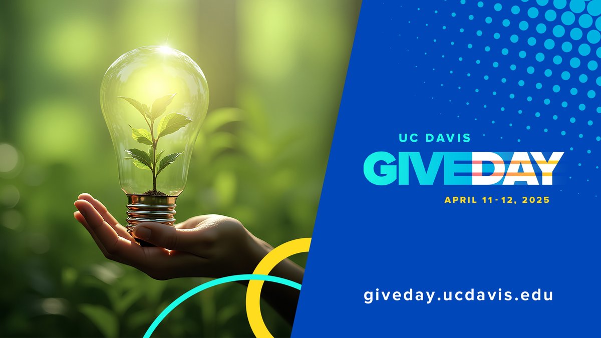#UCDavisGiveDay is here! Help combat climate change, train the next generation of environmental leaders, encourage interdisciplinary water management research, and preserve California’s wild heritage.💥

➡️ Give today: giveto.ucdavis.edu/schools/Univer…