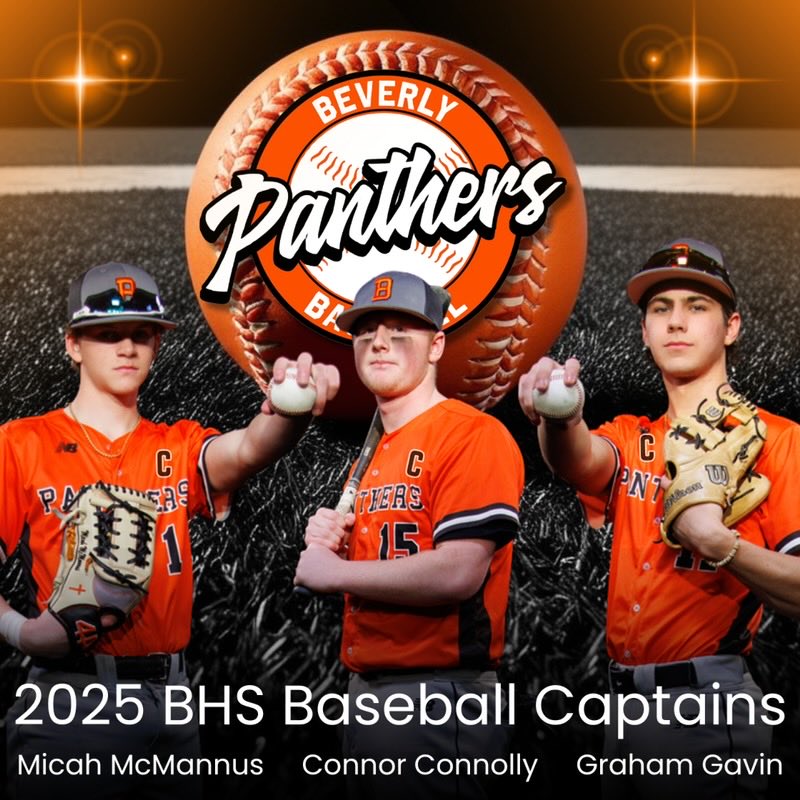 Congratulations to these young men chosen by their peers to lead the 2025 Panthers baseball program! Our 2025 Captains!  ⁦<a href="/BeverlyPanthers/">Beverly Panthers</a>⁩ ⁦⁦<a href="/Beverly_High/">Beverly High School</a>⁩