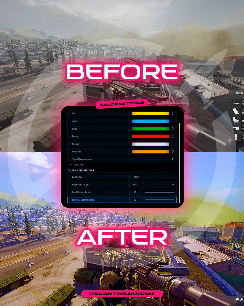 Want to make VERDANKS look even better? Use our color settings! RT and like!