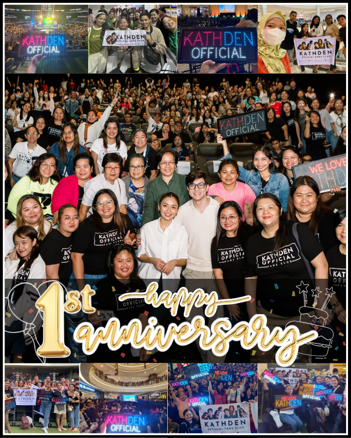 KathDenOFC's tweet photo. ONE YEAR OF LOVE, HAPPINESS &amp; MEMORIES! 🥰😍

 Thank you all for being part of this incredible journey! 🫶 Here's to many more years of FRIENDSHIP, SUPPORT, and SPREADING KINDNESS. 🥂

Happy Anniversary, KathDen OFC! 🥳🎂🎉

#KathDenOFC #KathDen 
KDOFC FIRST ANNIVERSARY https://t.co/vlaZt1AGiS