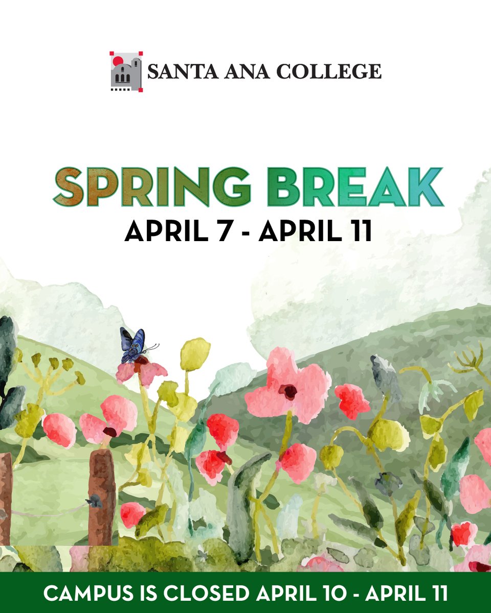 Rest up and enjoy your spring break! 
#SAC #SACSuccess