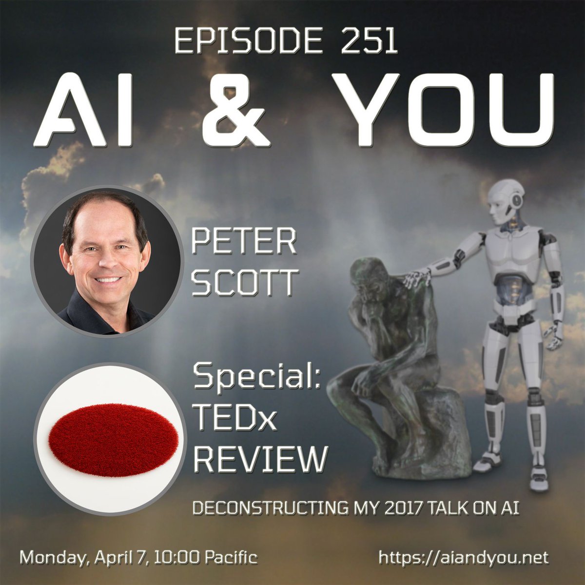 My 2017 TEDx talk has actually aged pretty well, so I'm deconstructing it: #AI existential promise vs peril, jobs, AGI motivations, and the interesting ways these narratives have changed in the last 8 years. Plus, aliens. 

Link here Mon 10 AM PDT.

aiandyou.net