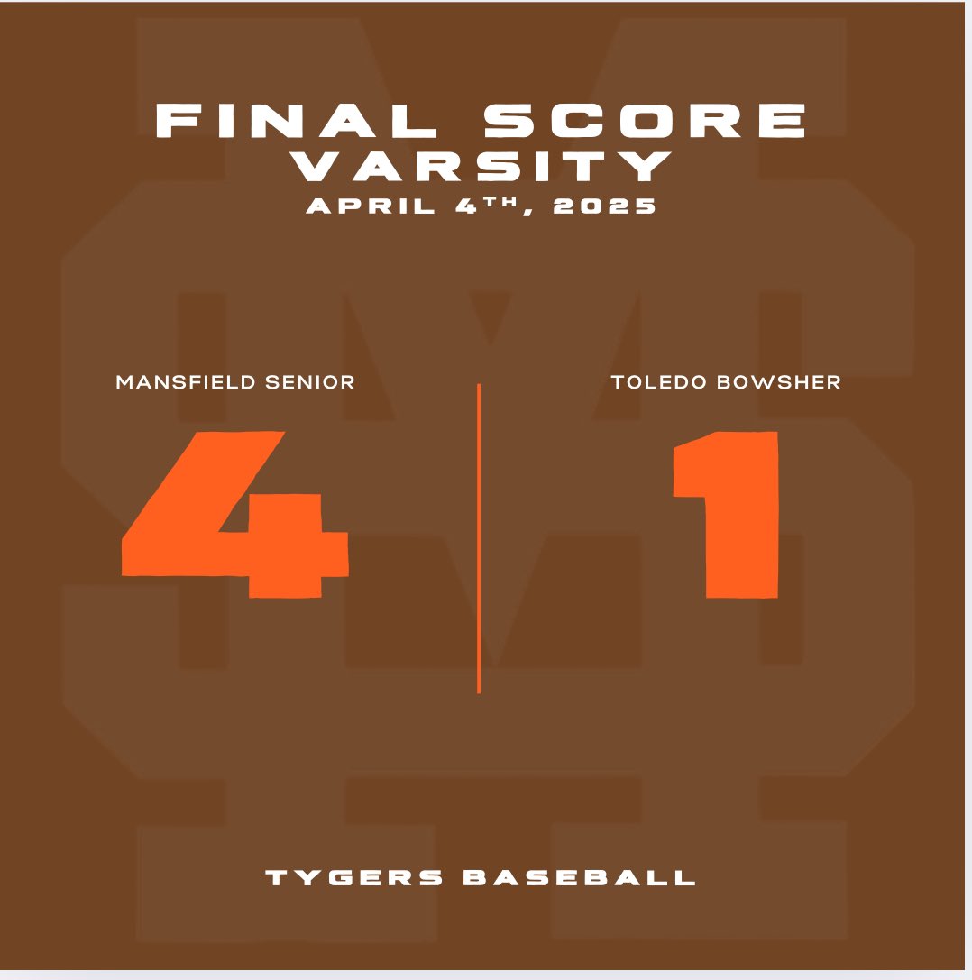 jrdavis012's tweet photo. Tygers win in Toledo to improve to 2-4 on the season. 
Sean Tanner gets his first varsity win with 10 Ks. 
Peyton Page comes in for his 2nd save of the season. 
Nash Nicholson led in hitting with 2 hits and 2RBIs.

#GoTygers https://t.co/6J22x1772t