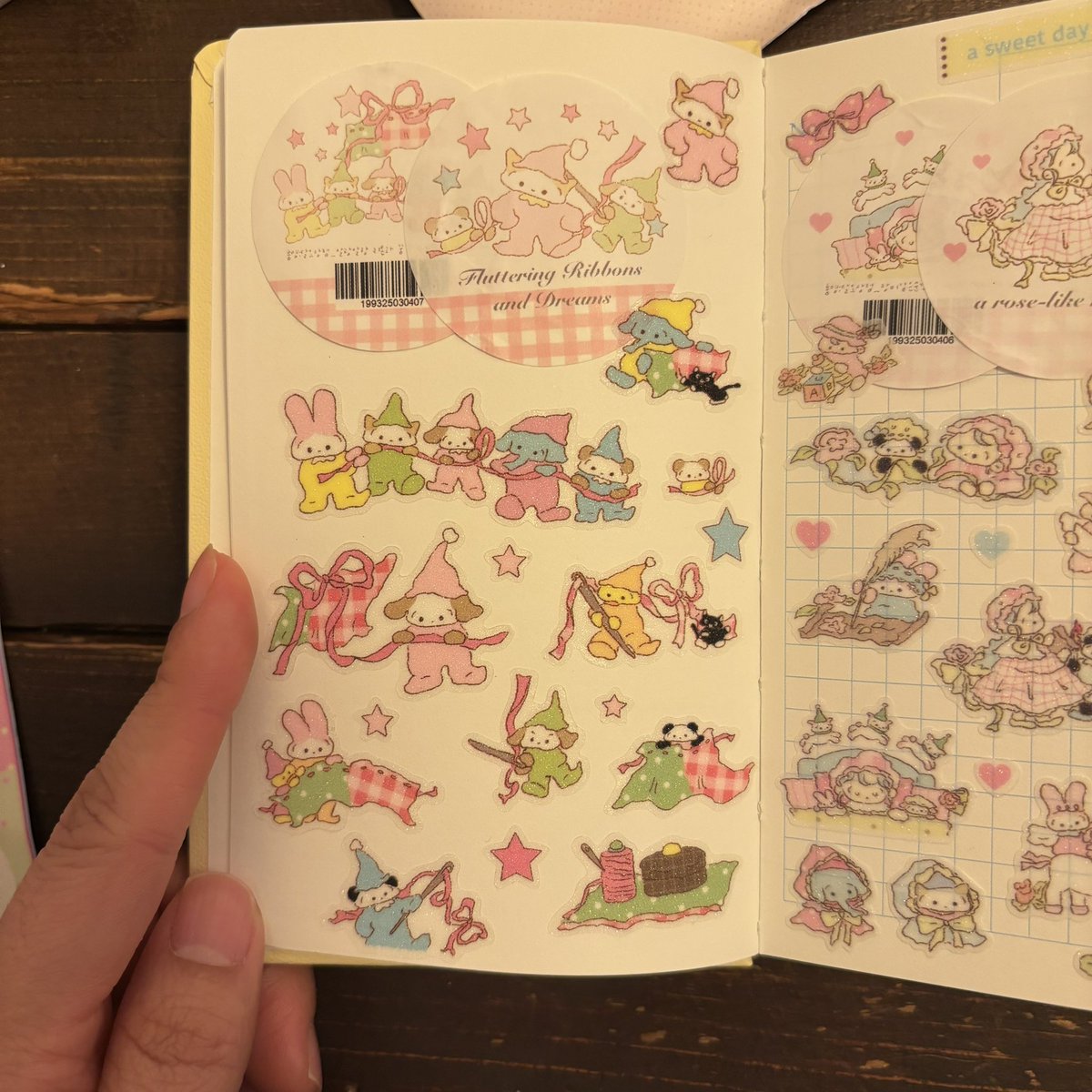 dal_o_land's tweet photo. Sweet ribbons and tiny friends that carry gentle moments.
These are my original sticker designs, made with heart.
I hope they bring joy to your journal pages too!

 #stationery, #stationerylove, #journal, #journaling, #planner, #bulletjournal https://t.co/mWaSXDoamc